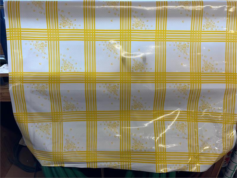 Oslo in Yellow Oilcloth Fabric Full Bolt - 12 Continuous Yards, 47.5" Wide