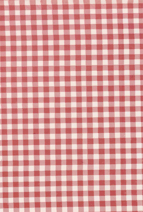 Rose Pink and White Gingham Check Oilcloth Fabric Full Bolt - 12 Continuous Yards, 47.5" Wide