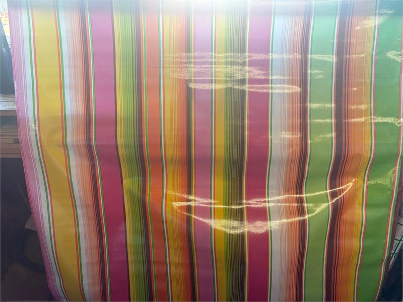 Serape in Pink Oilcloth Fabric Full Bolt - 12 Continuous Yards, 47.5" Wide