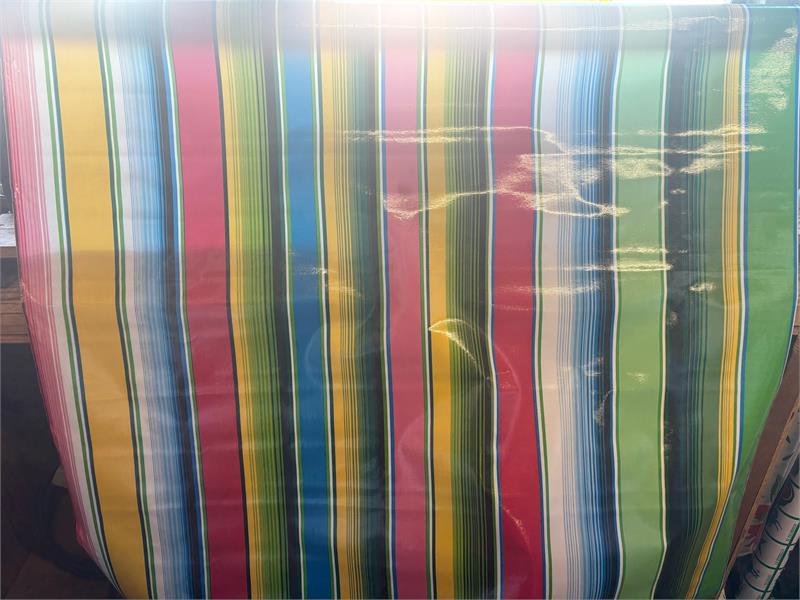 Serape in Red Oilcloth Fabric Full Bolt - 12 Continuous Yards, 47.5" Wide