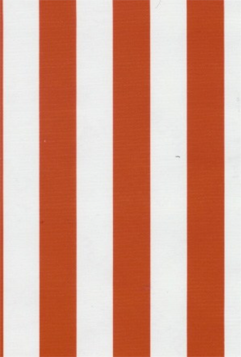 Red and White Stripes Oilcloth Fabric by the Yard - 47.5" Wide