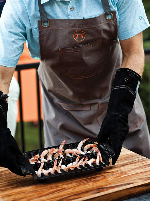 Fox Run Outset Cast Iron Shrimp Grilling Pan #76375