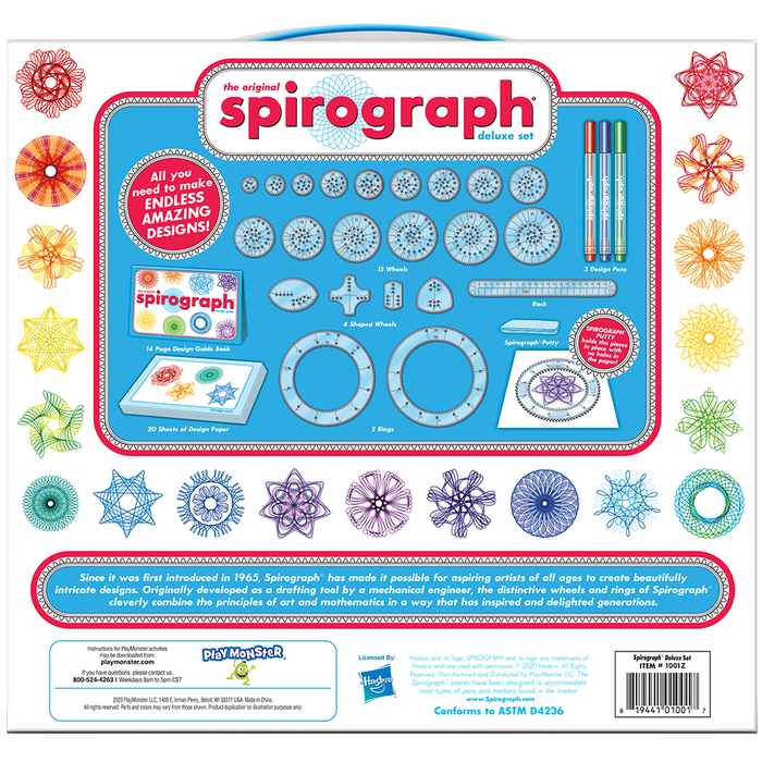 Spirograph Deluxe Set - Complete Geometric Drawing Kit with Case for Kids & Adults