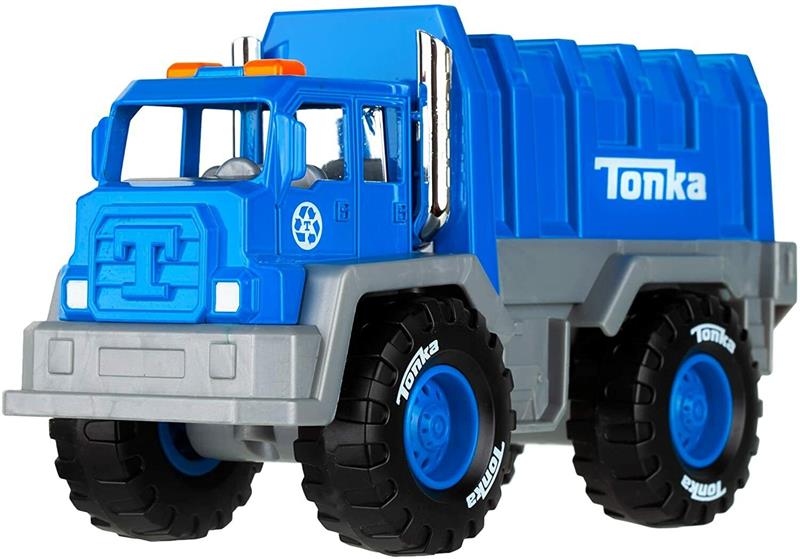 Tonka Mighty Metal Fleet Garbage Truck 8" - Die-Cast Sanitation Truck