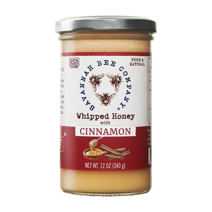 Savannah Bee Company Whipped Honey with Cinnamon, 12 ounce #HWCINN