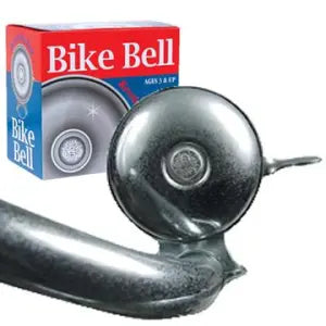 Schylling Metal Bike Bell - Chrome Plated Bicycle Bell with Thumb Ringer