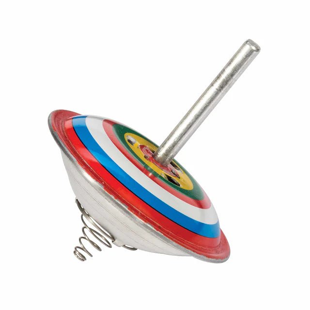 Schylling Bouncing Tin Top - Classic Spinning Toy
