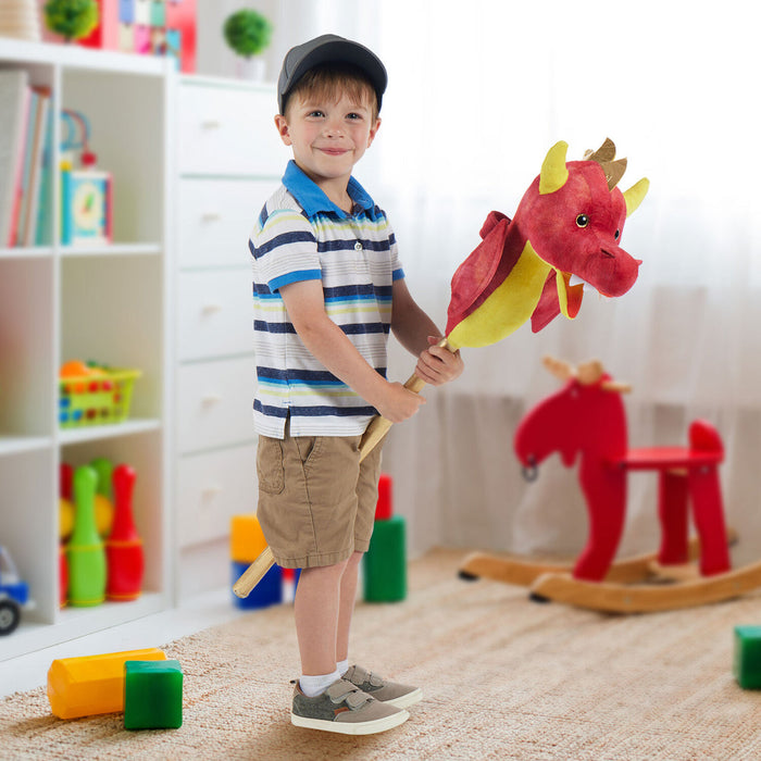 Schylling Flaming Dragon Ride-On Stick Toy - Hobby Horse