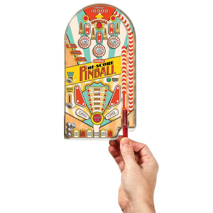 Schylling Vintage Arcade Pinball Game - Classic Handheld Screen-Free Fun