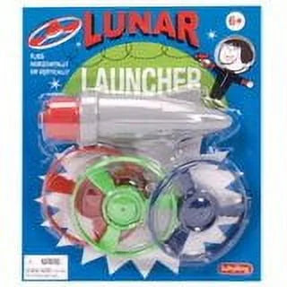 Schylling Lunar Launcher - Trigger-Activated Disc Launcher Toy with 3 Discs