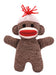 Small Brown Sock monkey doll toy