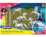 Stablemates painting is one of Breyer's most popular hobby activities! This exciting kit includes everything needed to create 5 beautiful Stablemates suncatchers. When painted with the special included paints, these horses will have a beautiful.