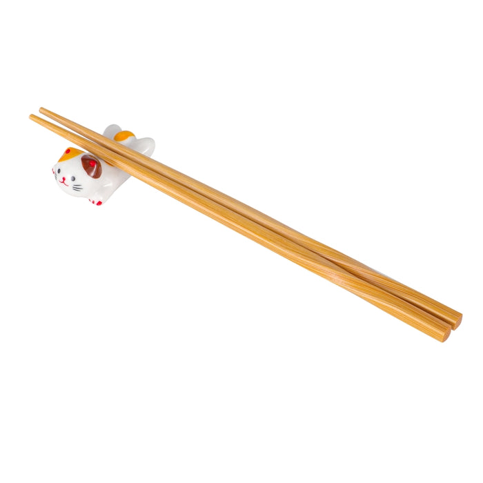 Cat Porcelain Chopsticks Rest, 2"