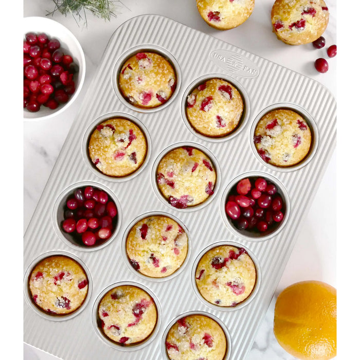 USA Pan 12 Cup Non-Stick Aluminum Muffin Pan #120MF-1