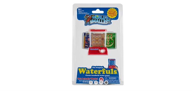 World's Smallest Waterfuls - Mini Water Ring Toss Arcade Game #5169