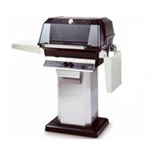 WNK4DDN MHP Natural Gas Grill on OCOL-OPN Stainless Console With Permanent Mounting Base